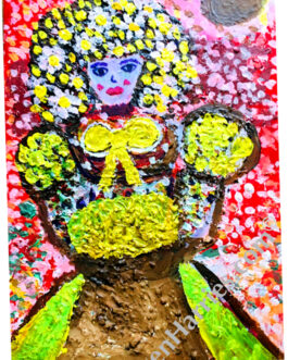 ‘Yellow Lady’ – Greeting Card