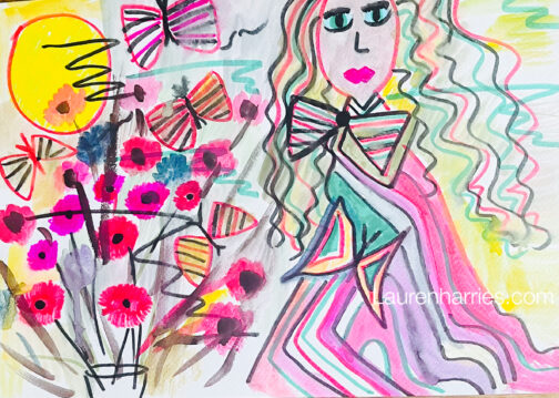 The colours of my mind watercolour