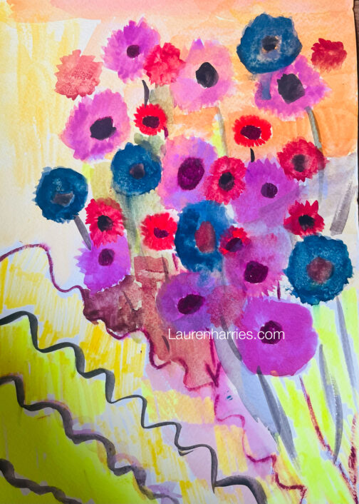 Flowers of love watercolour