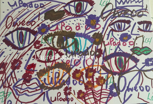 Upadoo Qweoo drawing design!  size A4