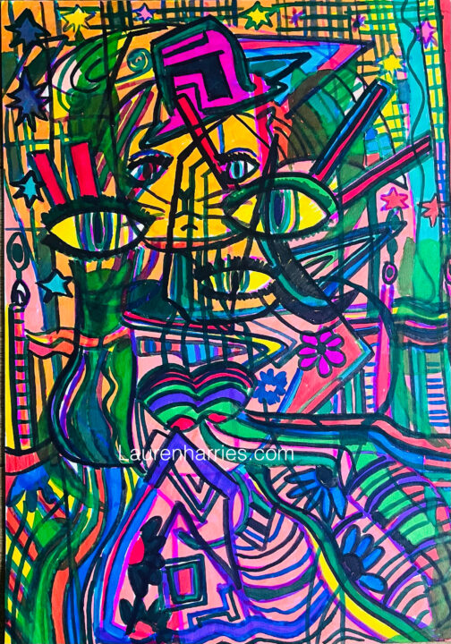 The watcher within watercolour