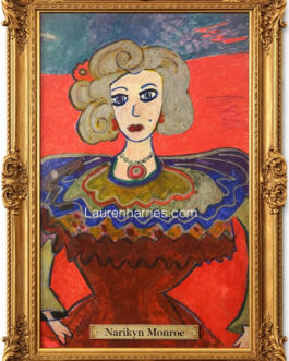 Becoming Marilyn Mixed media frame not included