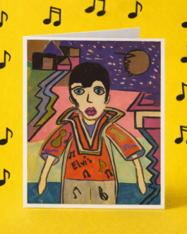 Baby Elvis card 1st edition signed LCH