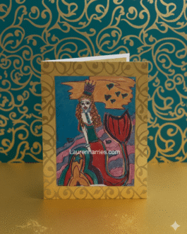 The Queen of the crimson tide printed card