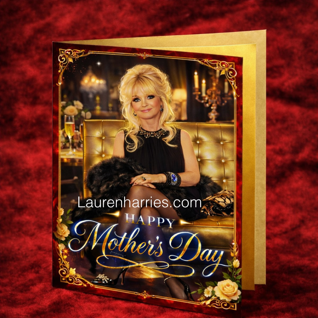 Lauren Mother’s Day card signeded comes with a gold envelope first edition