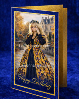 Queen Lauren Birthday card 1st edition signed LCH