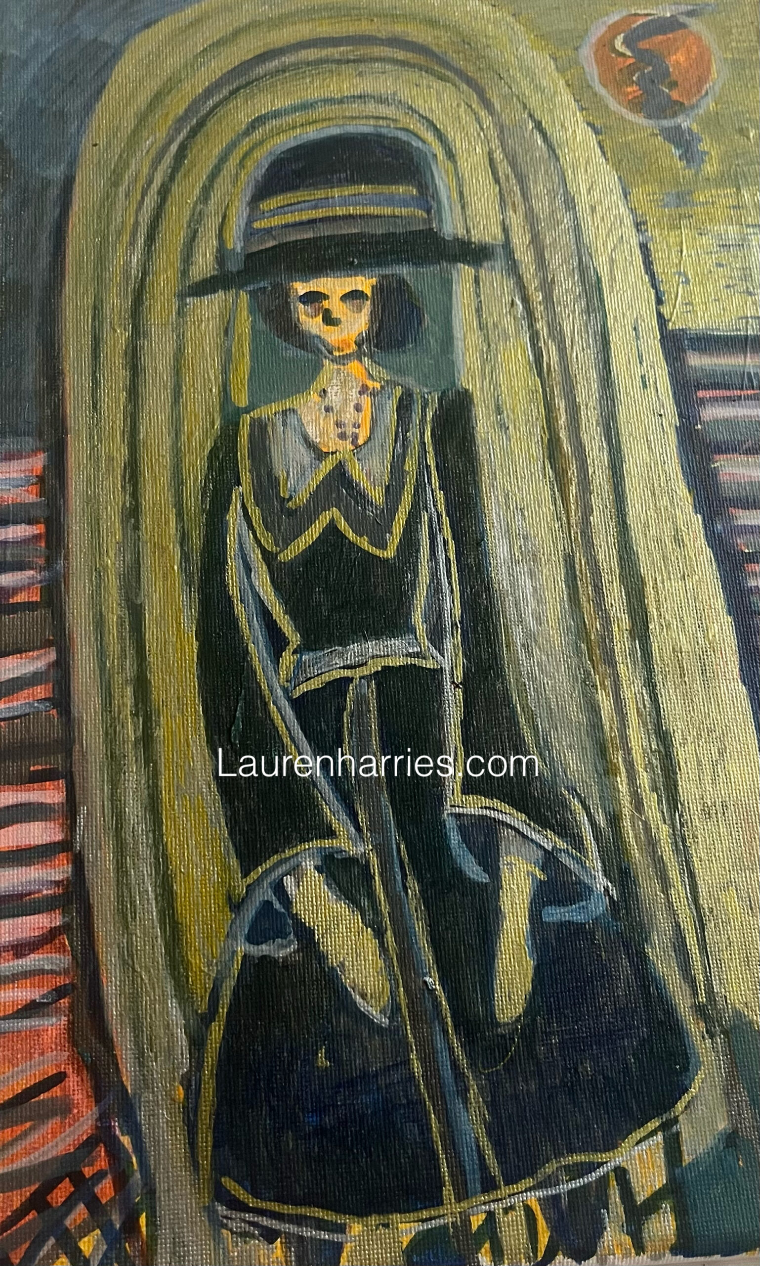 Lady of the Quiet Threshold Oil on canvas